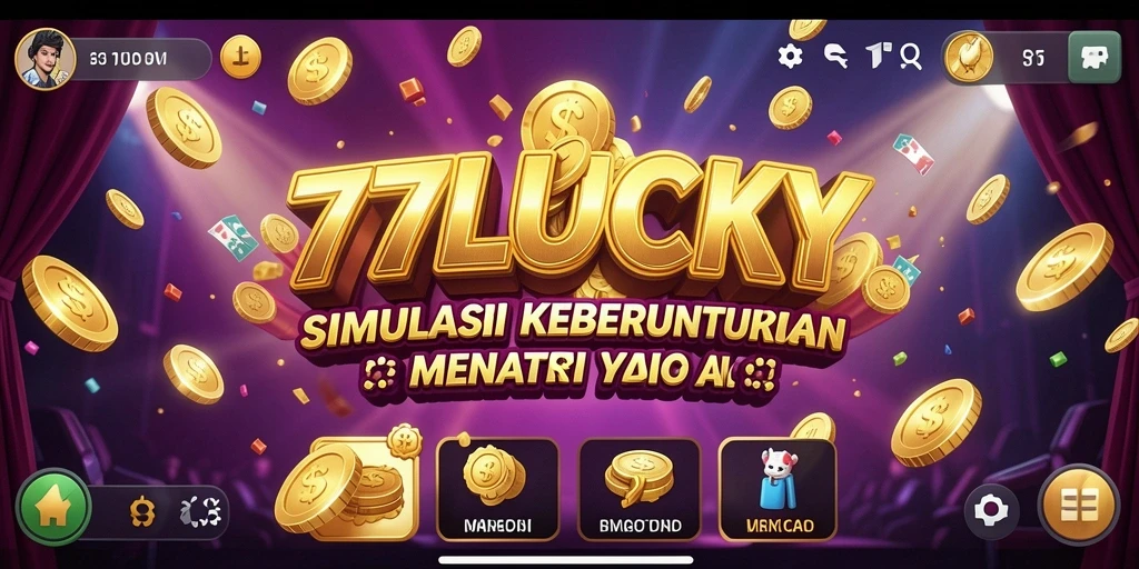 Tampilan gameplay <strong>777LUCKY</strong> yang menarik dalam simulasi keberuntungan.