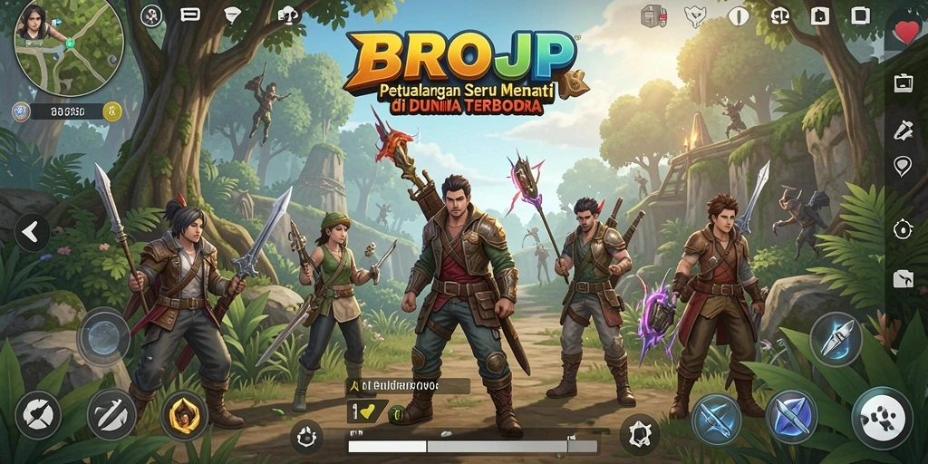 Screenshot BROJP: Gameplay seru di dunia petualangan yang luas.
