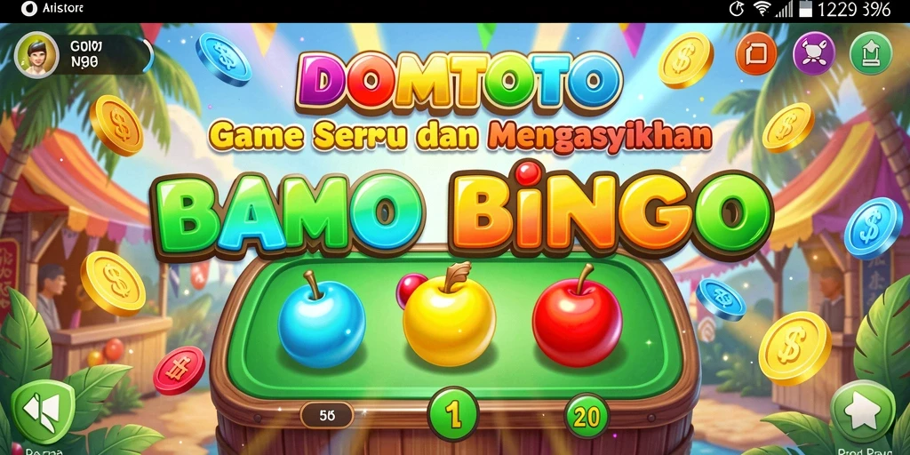 Tampilan menarik dari gameplay Bingo di DOMTOTO.