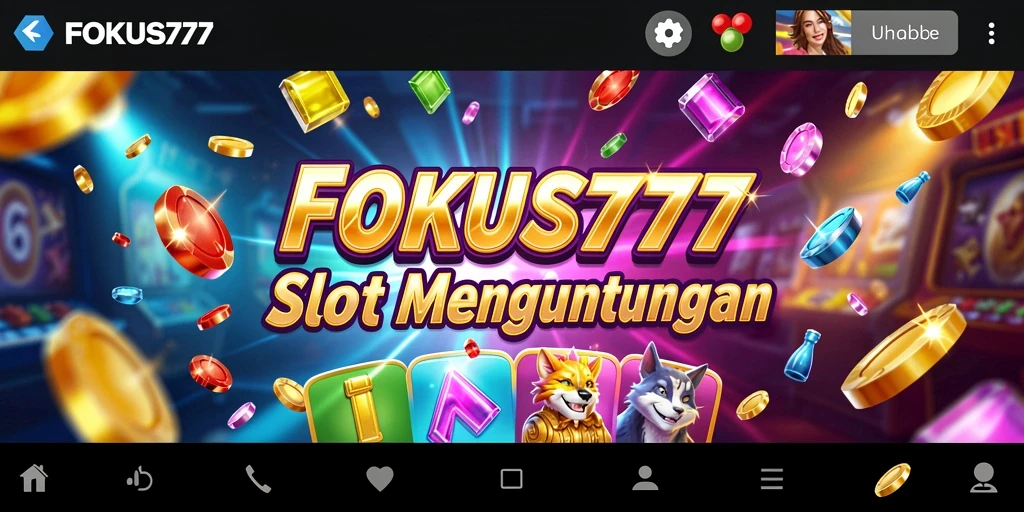 Screenshot gameplay FOKUS777 menampilkan grafis slot yang memukau.