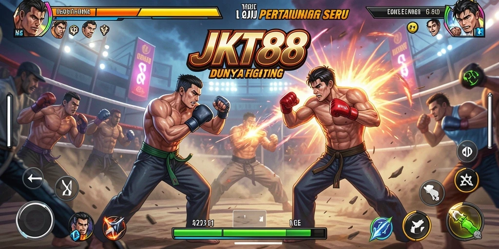 Screenshot dari pertarungan epik dalam JKT88 yang menampilkan aksi mendebarkan.