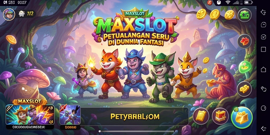 Screenshot gameplay MAXSLOT dengan petualangan penuh aksi dan pemandangan menakjubkan.