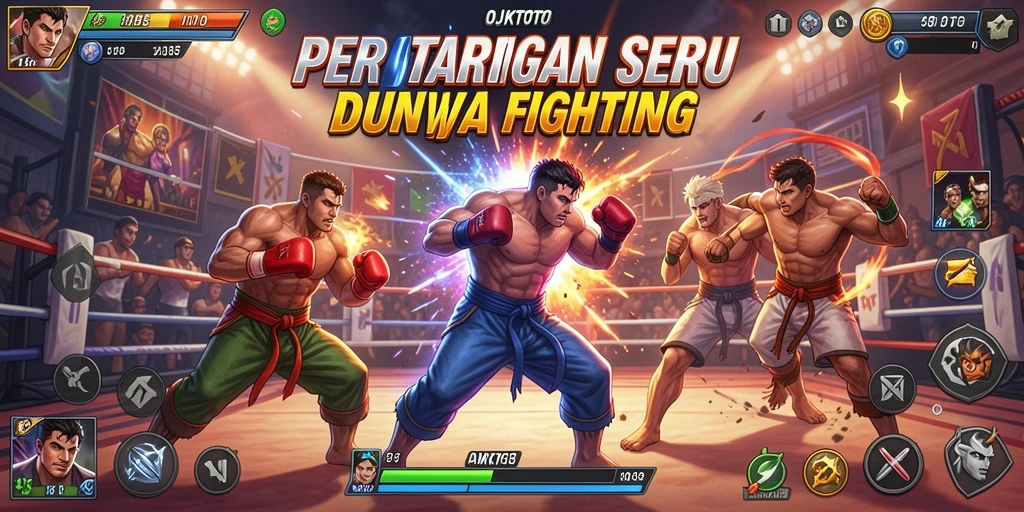 Screenshot OJKTOTO menampilkan aksi pertarungan yang intens.