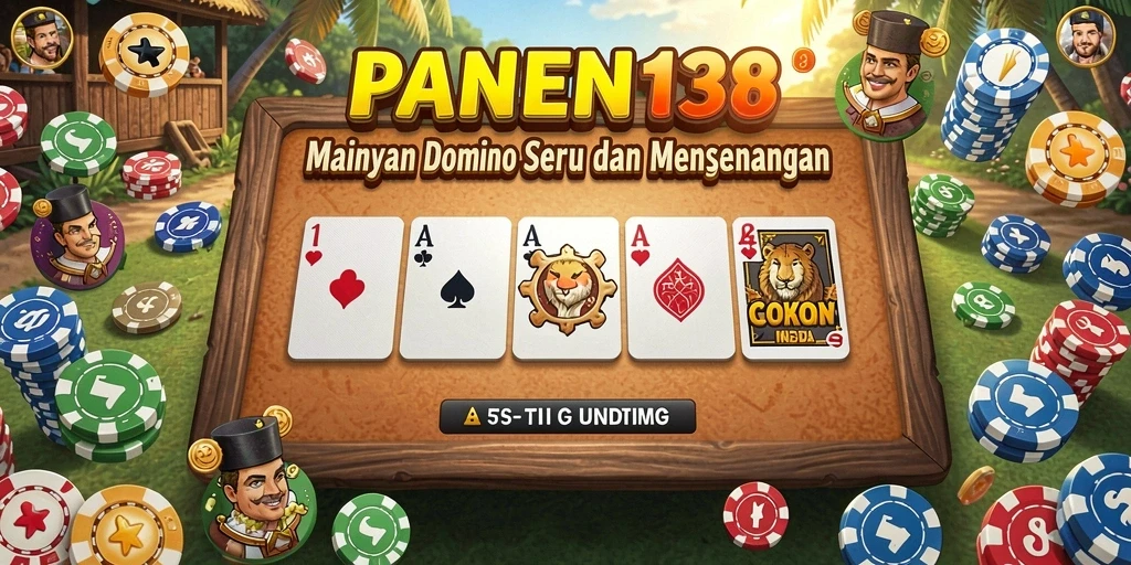 Tangkapan layar yang menunjukkan keseruan gameplay Domino di PANEN138.