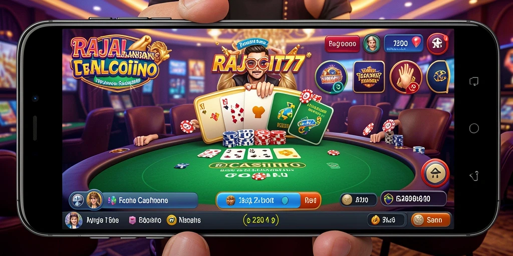Screenshot utama RAJALANGIT77 menunjukkan gameplay seru bersama dealer langsung.
